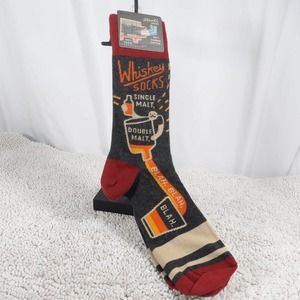 Blue Q WHISKEY Men's CREW SOCKS - Shoe Size 7-12